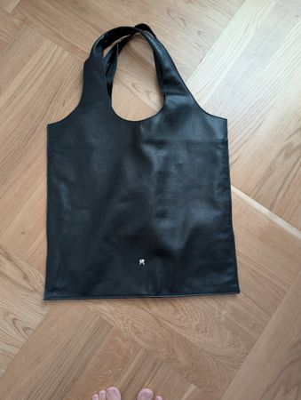 Tasche Leder schwarz Handtasche Damen guter Zustand