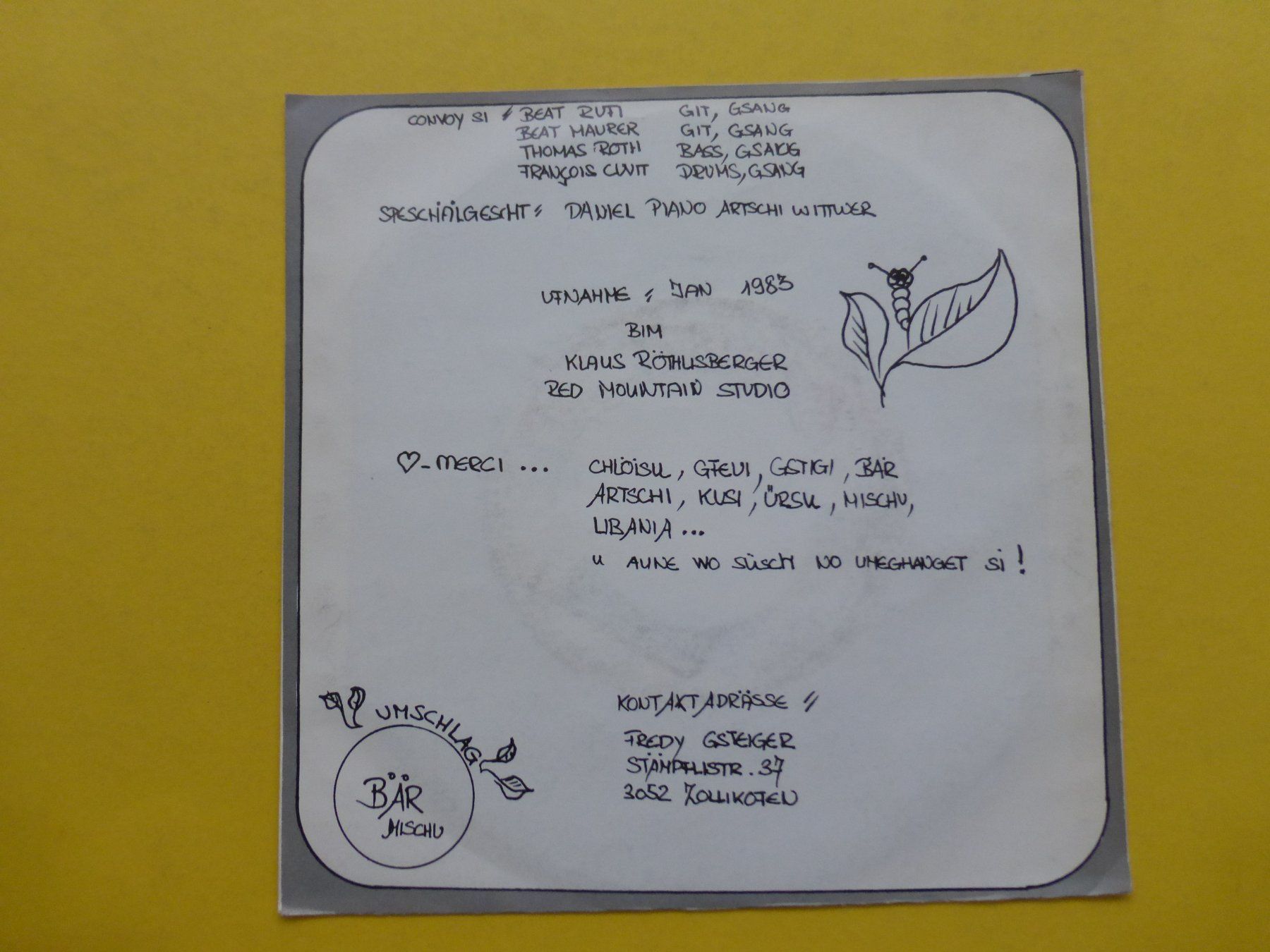 Dischi in vinile: Convoy – Dr Clon / Mi Egge – Usato da Zürich venduto da Swiss57 1