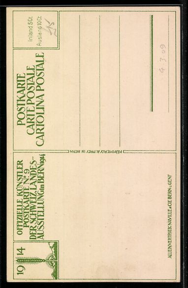 Cartes postales: Bern, Schweizer Landesausstellung 1914,  – D'occasion à Berlin par bartko-reher 1
