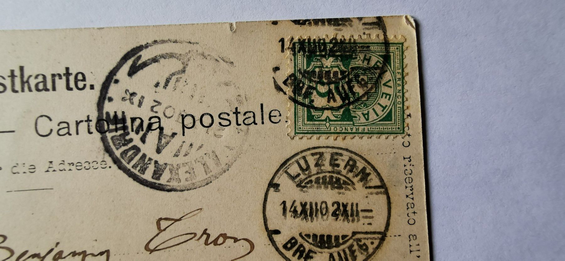 Tous les timbres: Postkarte 1902 – D'occasion à Aadorf par Chnorli-Furz 2