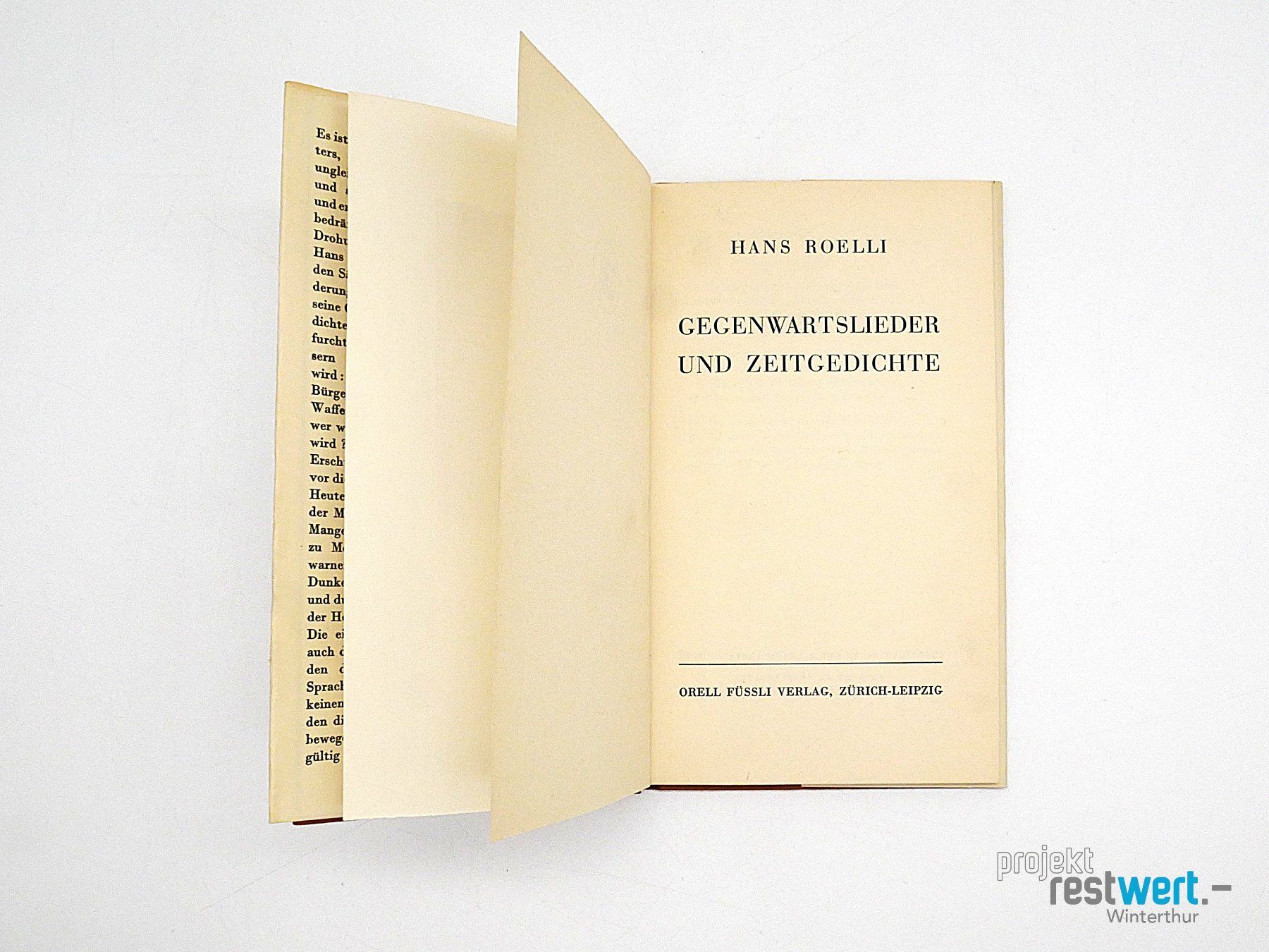 Libri: HANS ROELLI Gegenwartslieder – Usato da Winterthur venduto da Restwert_Winterthur 4
