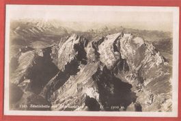 Säntis mit Glarneralpen - Flugaufnahme 1919