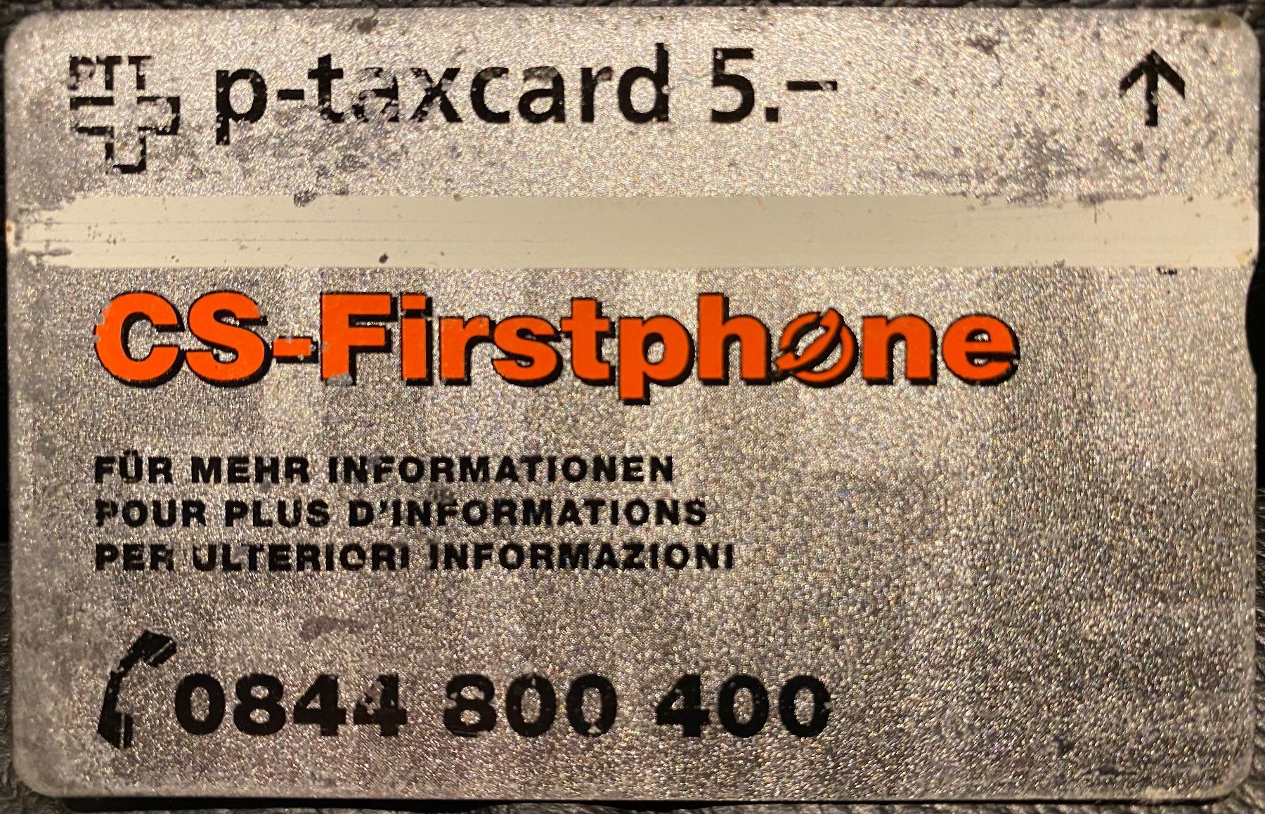 Schede telefoniche: P-taxcard – Usato da Lausanne venduto da babacard10