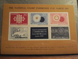 Finnland, Vignettenblock 1961, **, Stamp Exhibition