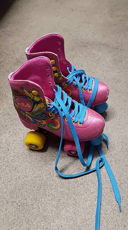 Pattini in linea & Pattini a rotelle: Disco Rollschuhe Gr. 32 – Usato da Bäch SZ venduto da RedRat10 1