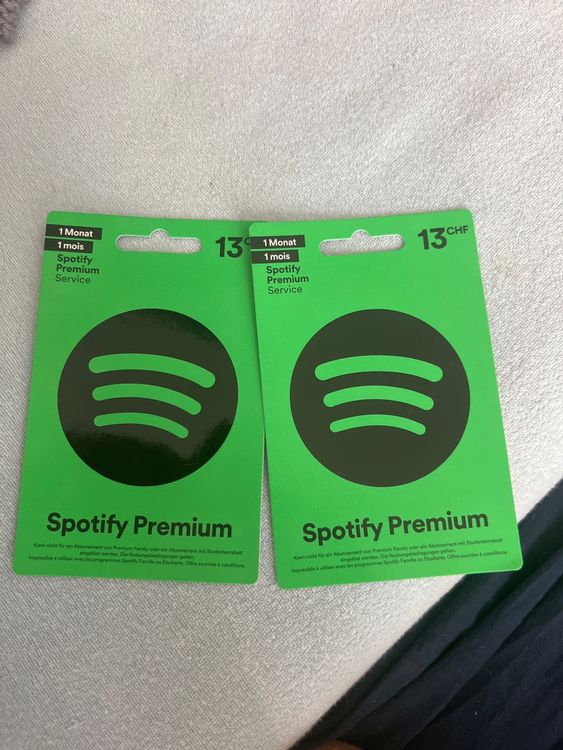 Spotify Geschenkkarten | Kaufen auf Ricardo
