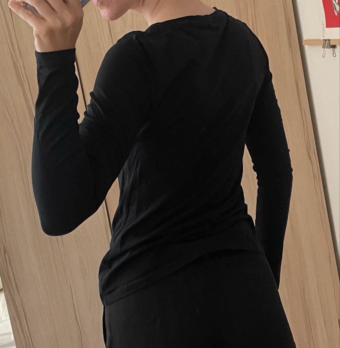 Top: TOM TAILOR Longsleeve / Langarm schwarz – Usato da Kriens venduto da elly24 1