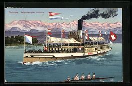Salondampfer Helvetia auf dem Zürichsee