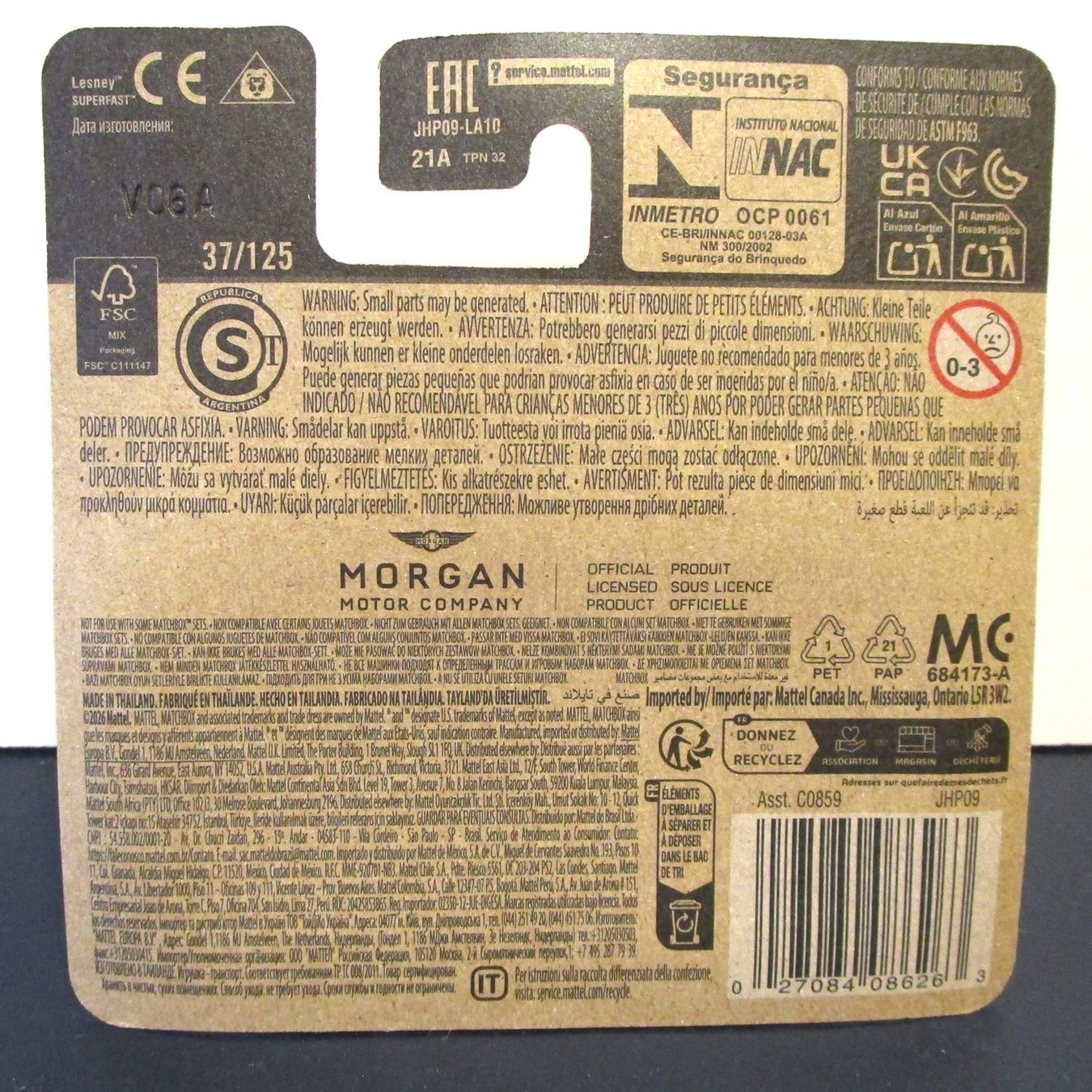 Morgan Modellini d'auto: MATCHBOX MORGAN PLUS FOUR - JHP09 – Nuovo e nell'imballaggio originale da Chêne-Bourg venduto da breno56 3