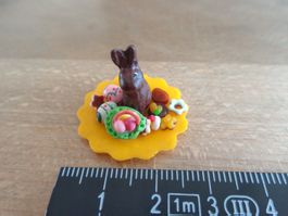 Osterteller gefüllt für das Puppenhaus/Laden