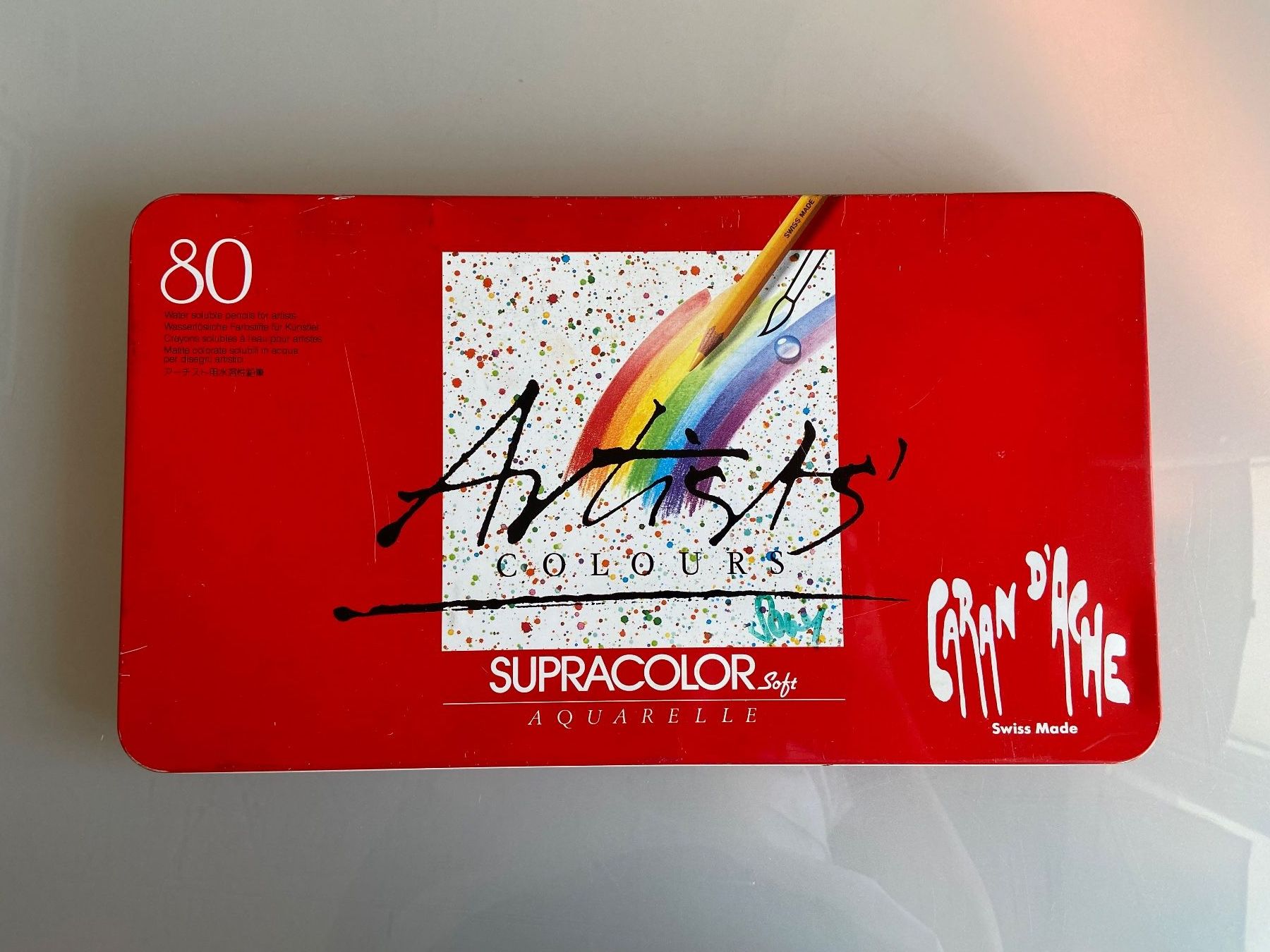 Caran D'Ache Crayons, crayons de couleur & craies: 1 boîte de crayons de couleurs - 80 – D'occasion à Lausanne par maintenant 1