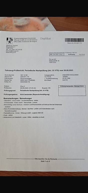 Autos: BMW 540 E39 – Gebraucht aus Chur von Cardinal1 3