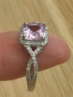 Luxus Elegante Solitär gr: 19/9 Ring Zirkonia Farbe: Silver