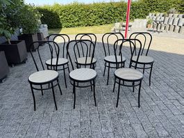 Bistrostühle schwarz Metall