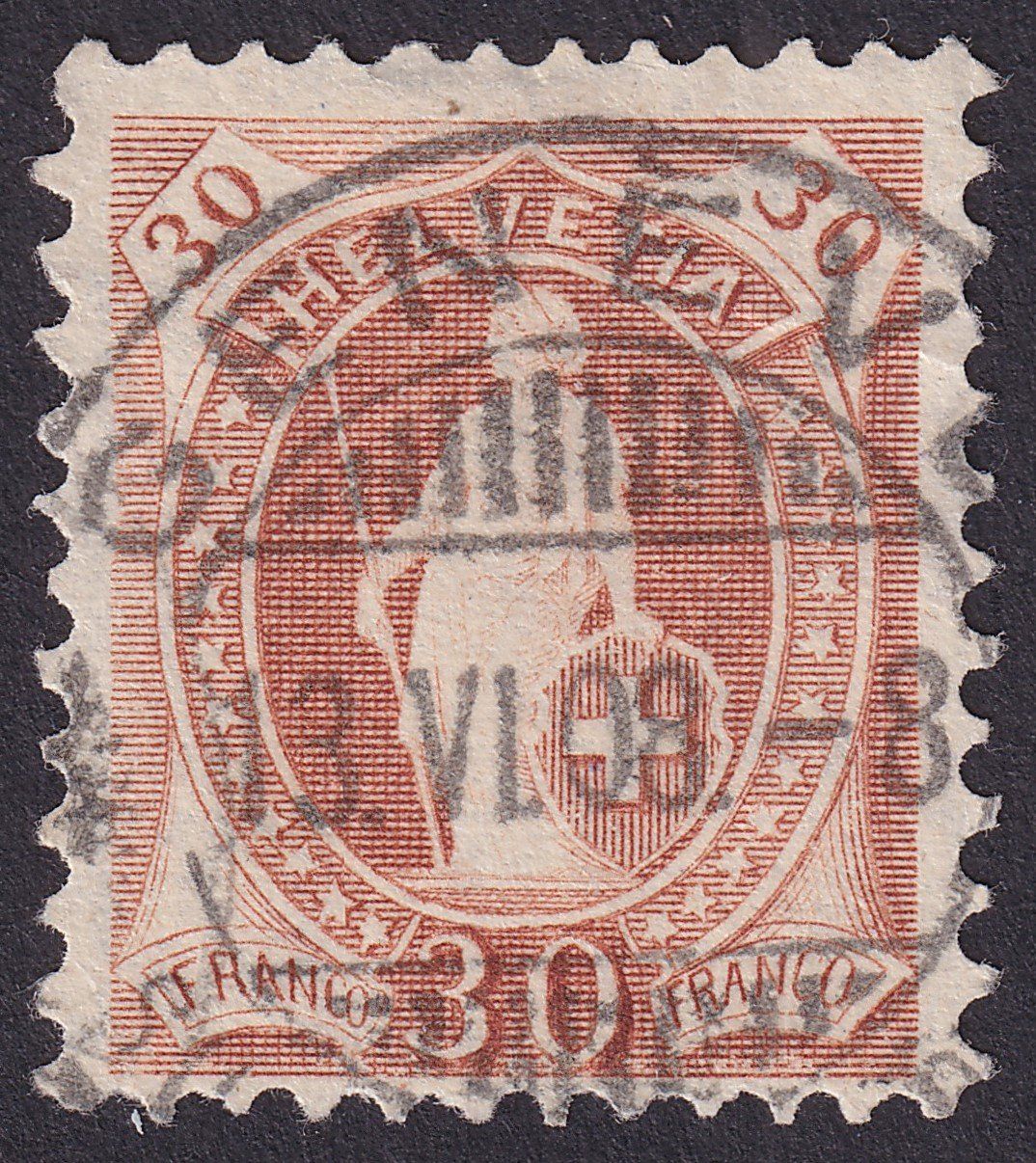 Alle Briefmarken: 88A mit Vollstempel GENEVE – Gebraucht aus Ebikon von SilvioFreund