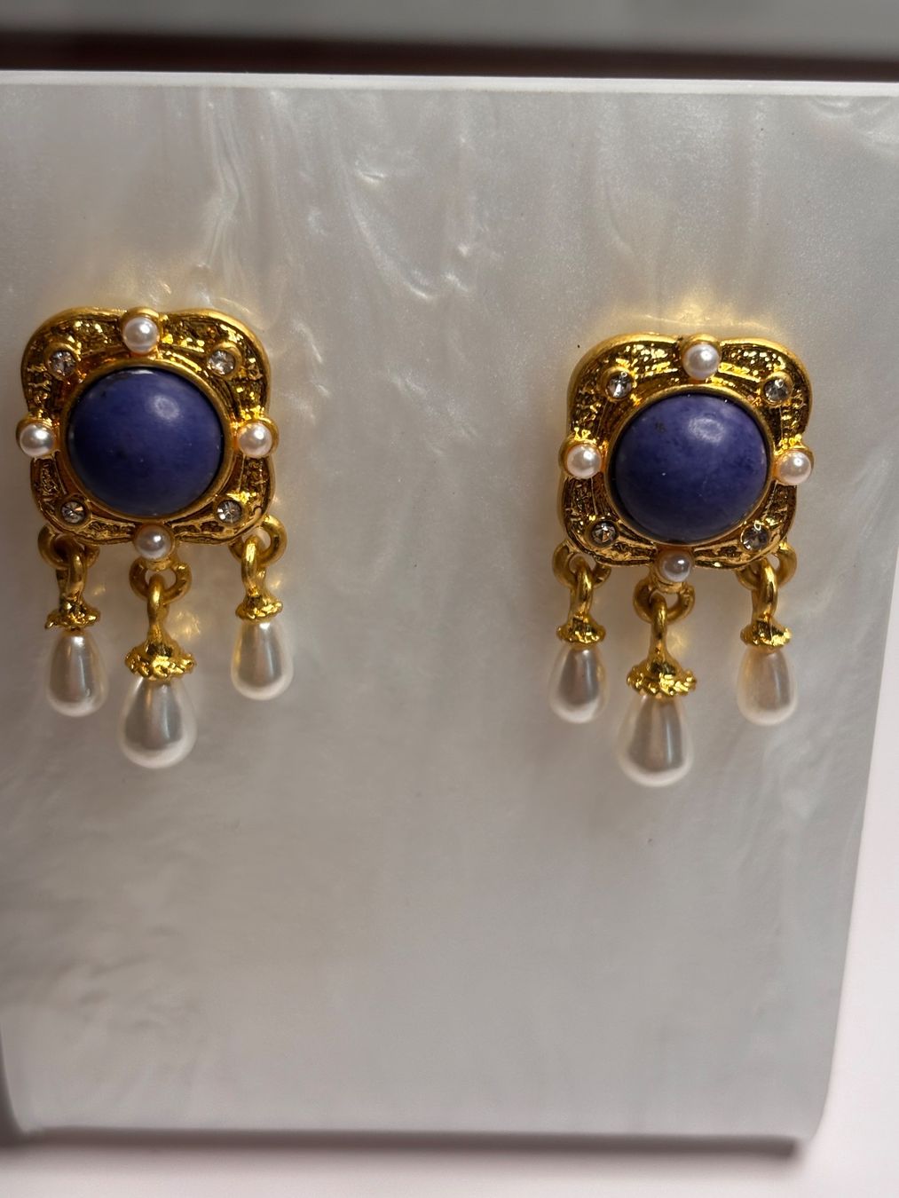 Orecchini pendenti & Orecchini a lobo: Boucles d'oreilles vintage plaquées or – Nuovo (secondo la descrizione) da Lausanne venduto da mel2dreams 1