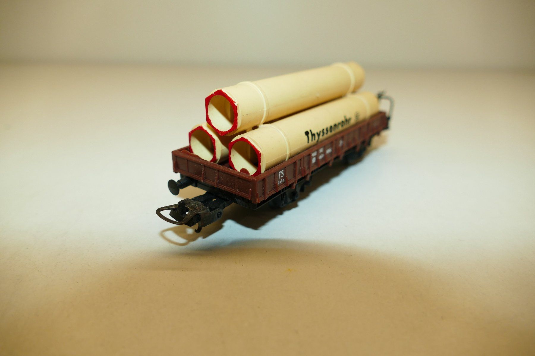 Lima Modelleisenbahnen: Lima H0: FS Flachwagen Thyssenrohr – Gebraucht aus Niederhasli von rail-duerst 3