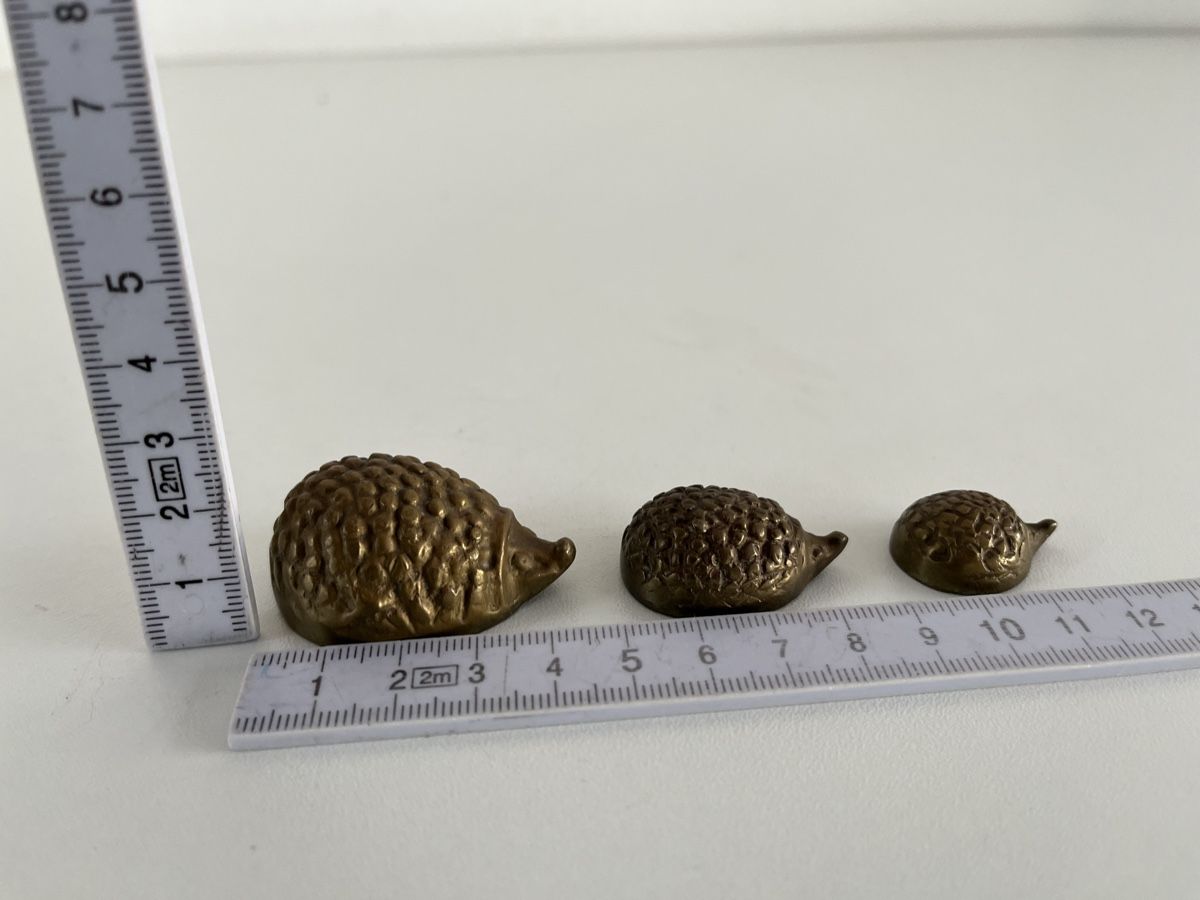 Statuette: 3er Igel Familie aus Messing – Usato da Wetzikon ZH venduto da seli03 8
