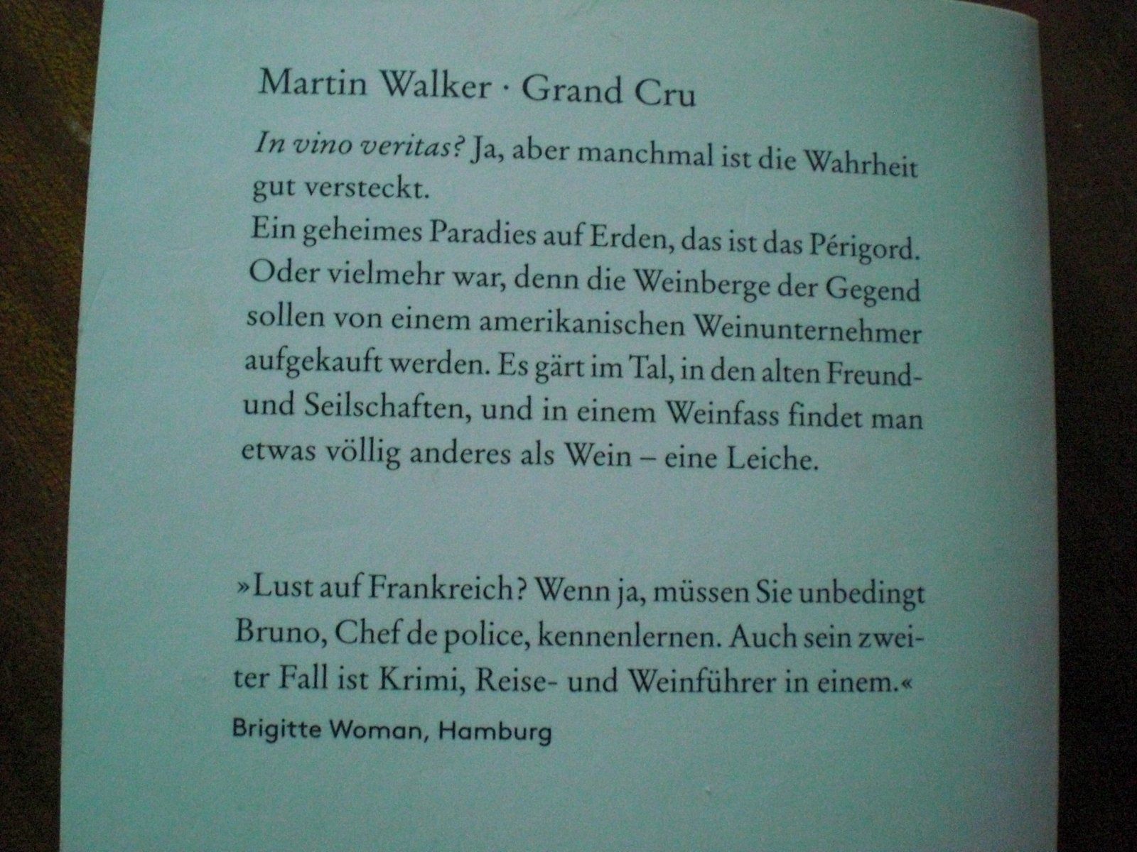 Libri: Martin Walker - Grand Cru – Usato da Adliswil venduto da jauense 1