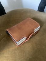 Edles Portemonnaie Twincard wallet Braun & Alu Neu