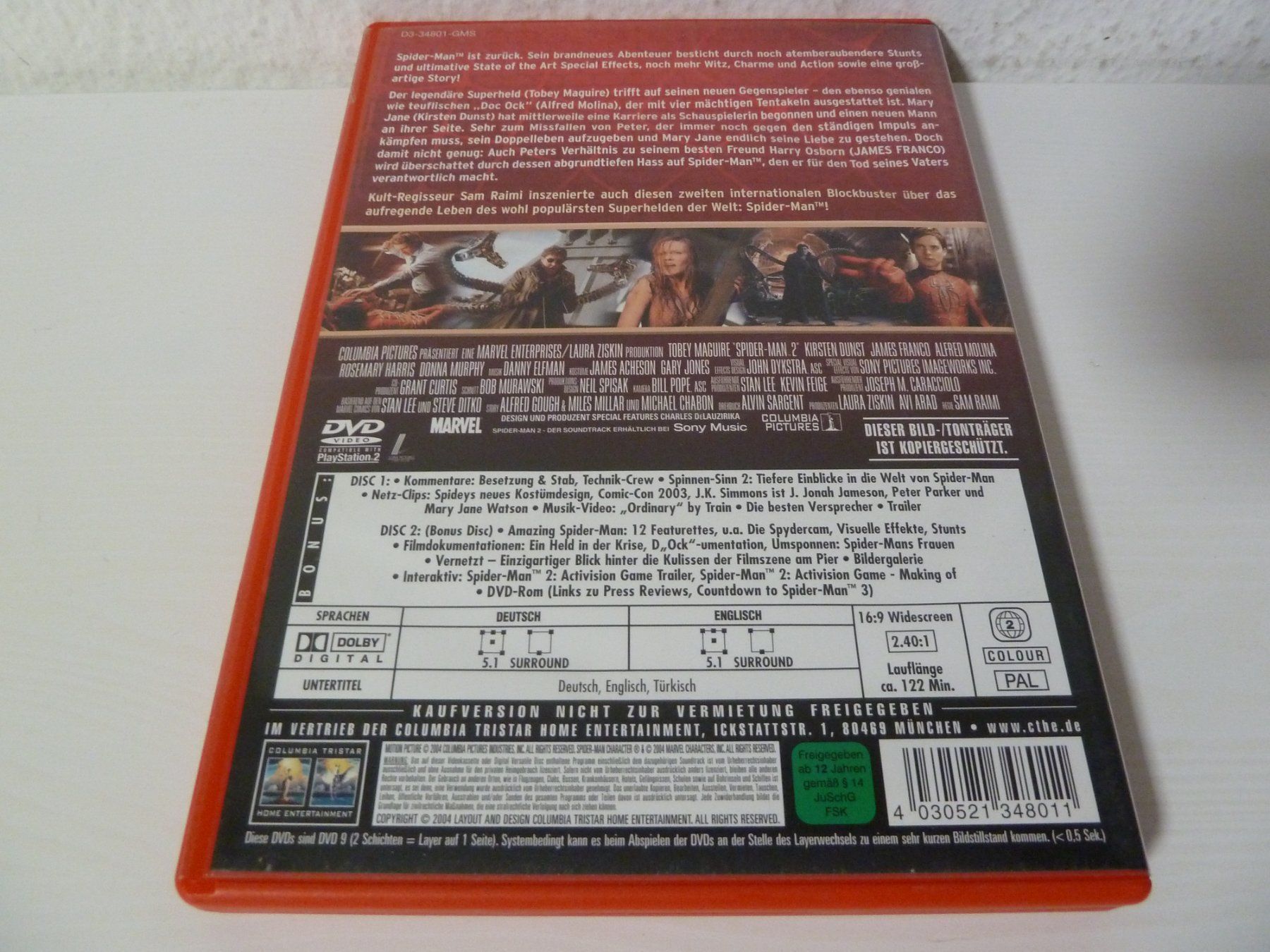 Tutti i DVDs: Spider-Man 2  [DVD, 2-Disc-Edition] – Usato da Abtwil SG venduto da Pfusius 1
