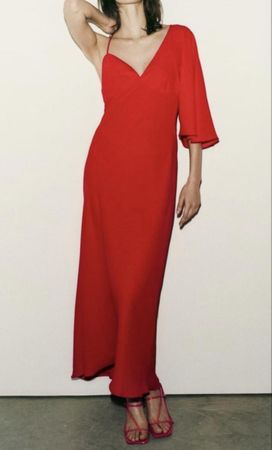 Zara Kleid rot Grösse S, Polyester Versand + 9.-