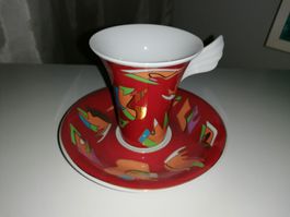 2-teilige Sammlertasse Versace "Mythos" Nr. 10, Rosenthal