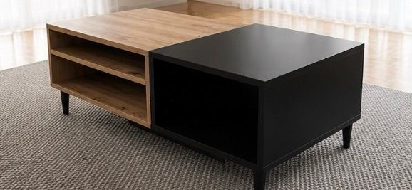 TV Möbel: Couchtisch, Wohnzimmertisch, Holz und Schwarz – Gebraucht aus Widnau von mag_5c6t 1
