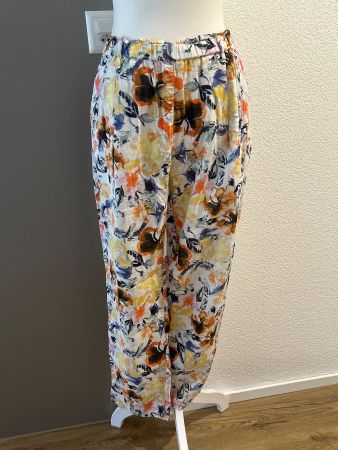 Sommerhose mit Muster100% Leinen von Franco Callegari Gr.42