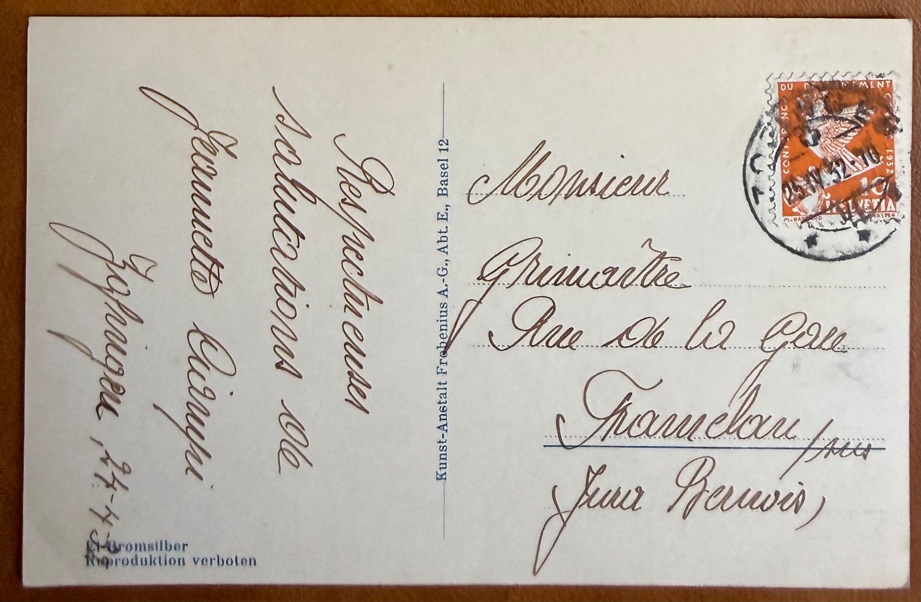 Cartes postales: Zofingen - Schulhaus 1932 – D'occasion à Lutry par Ediego 2