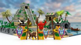LEGO Indianer Inselbewohner König Kahuka Affe Eingeborene 🗿