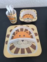 KINDER GESCHIRR-SET Eco Bamboo "KING LION"