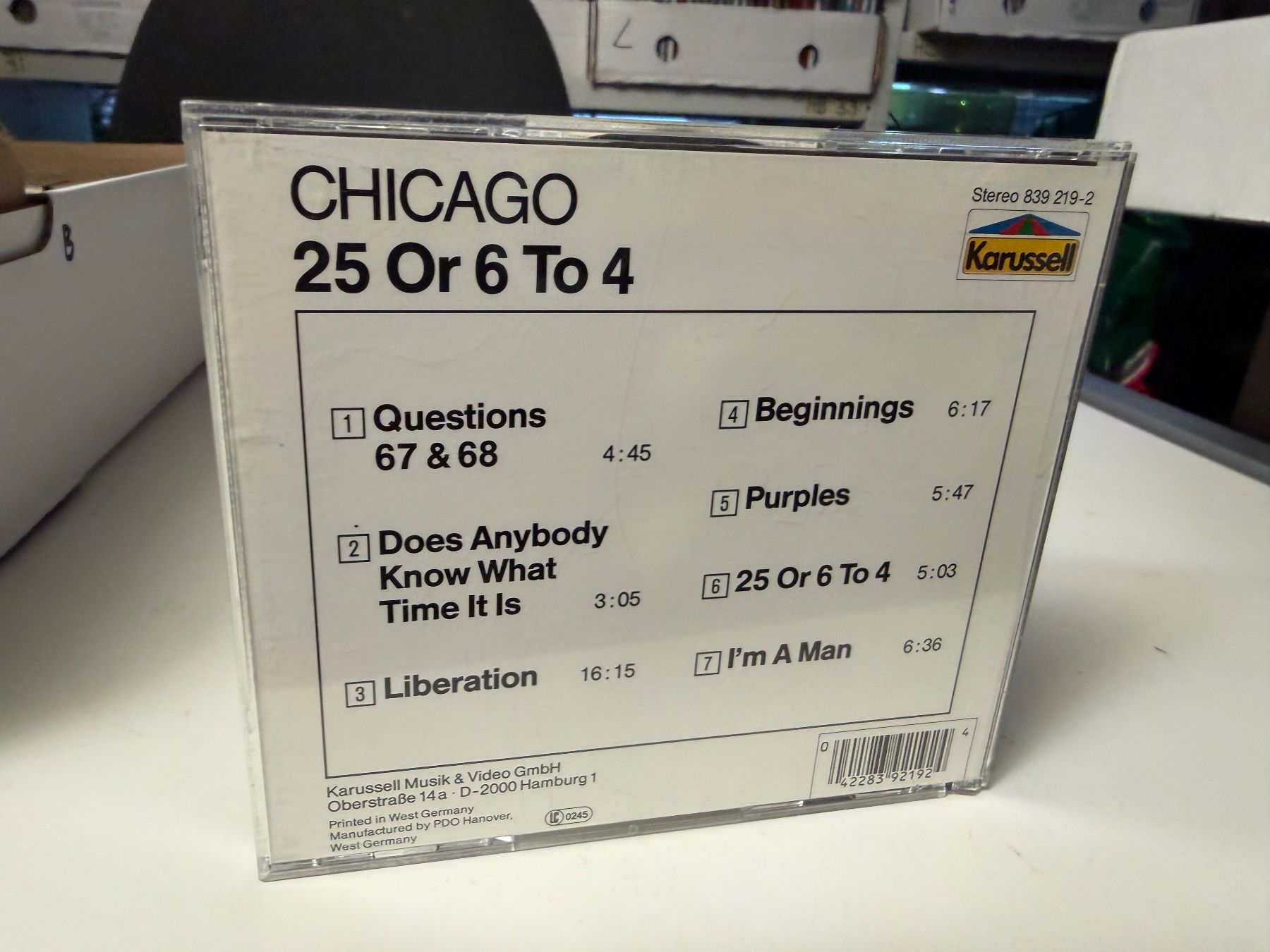 CDs: Chicago - 25 Or 6 To 4 - HD23B – Gebraucht aus Küsnacht ZH von swisssales.net 1