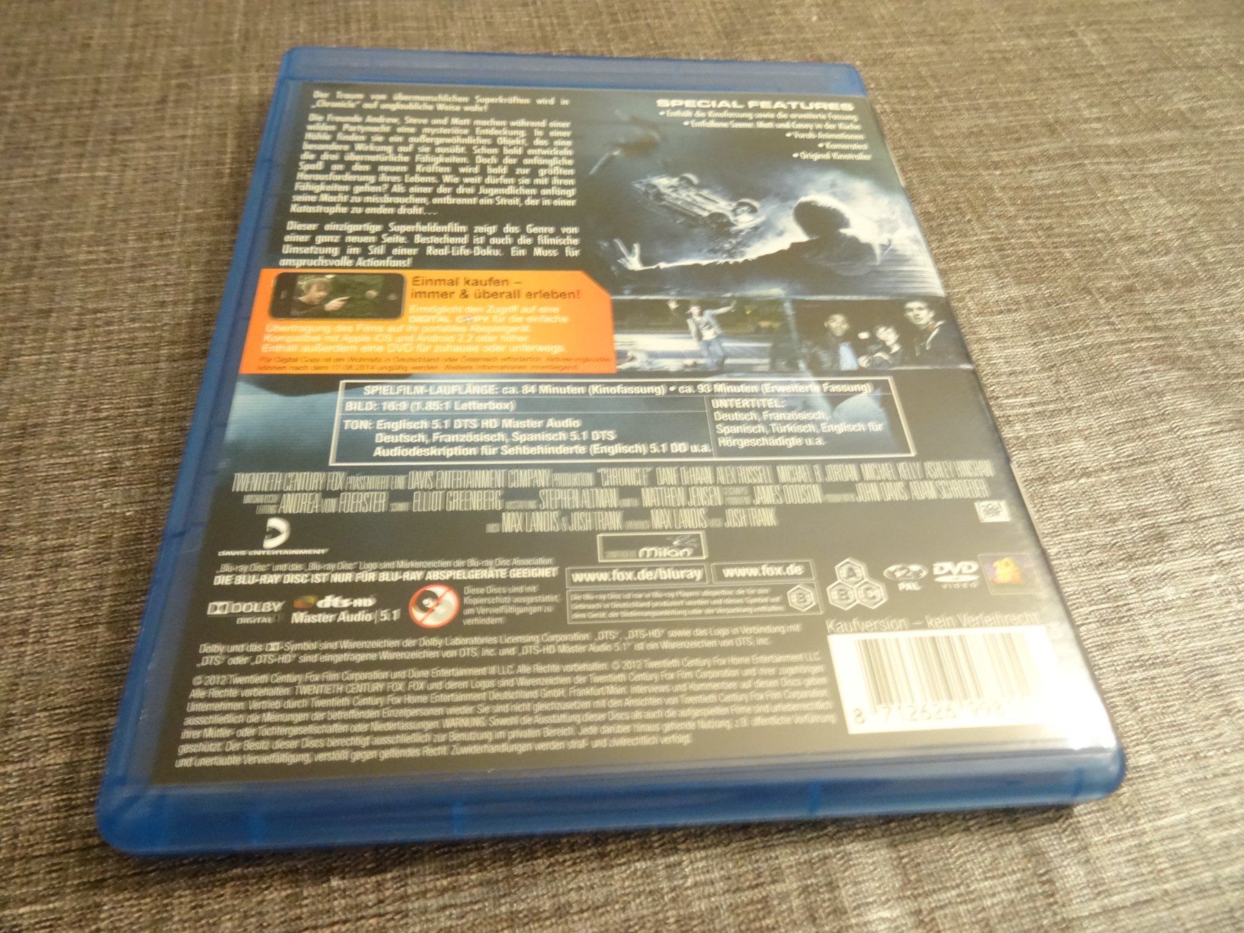 Tutti i DVDs: Chronicle Extended Edition Blu-ray+DVD – Usato da Olten venduto da Disc-Verkauf 2