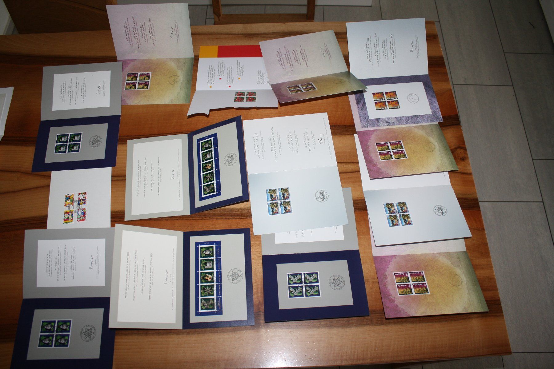 Alle Briefmarken: Weihnachts Viererblöcke Post – Gebraucht aus Buchrain von Donatello4 2