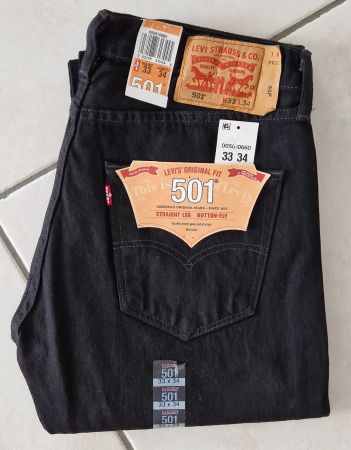 ***** Jeans Levi's 501 - W33-L34 - Noir - Neuf