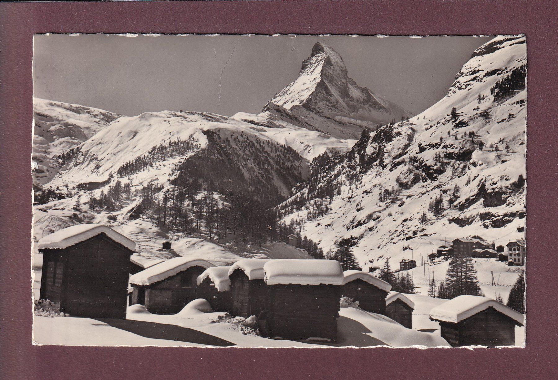 Cartoline postali: ZERMATT - Steinmatte - Matterhorn - 1936 – Usato da Pully venduto da nicecards