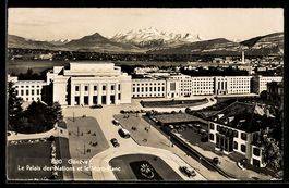 AK Genève, Le Palais des Nations et le Mont-Blanc