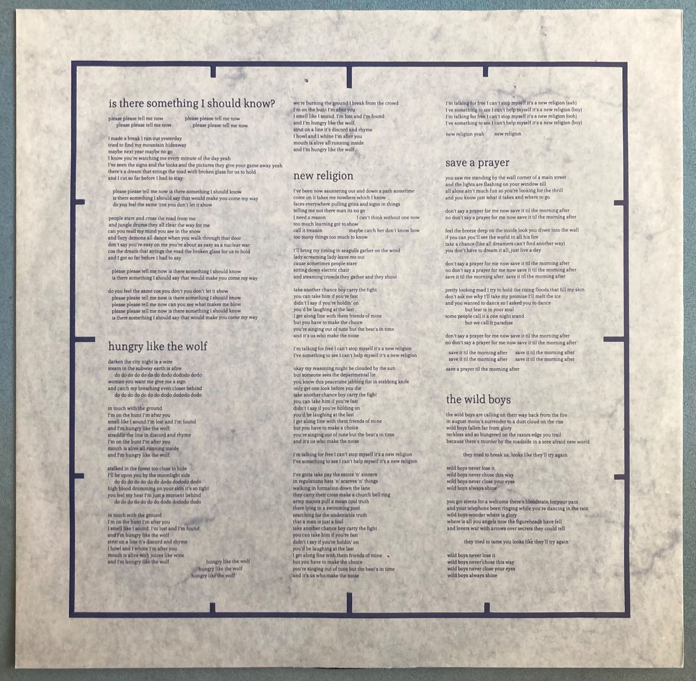 Dischi in vinile: DURAN DURAN - ARENA – Usato da Poliez-Pittet venduto da Newtown-Records 3