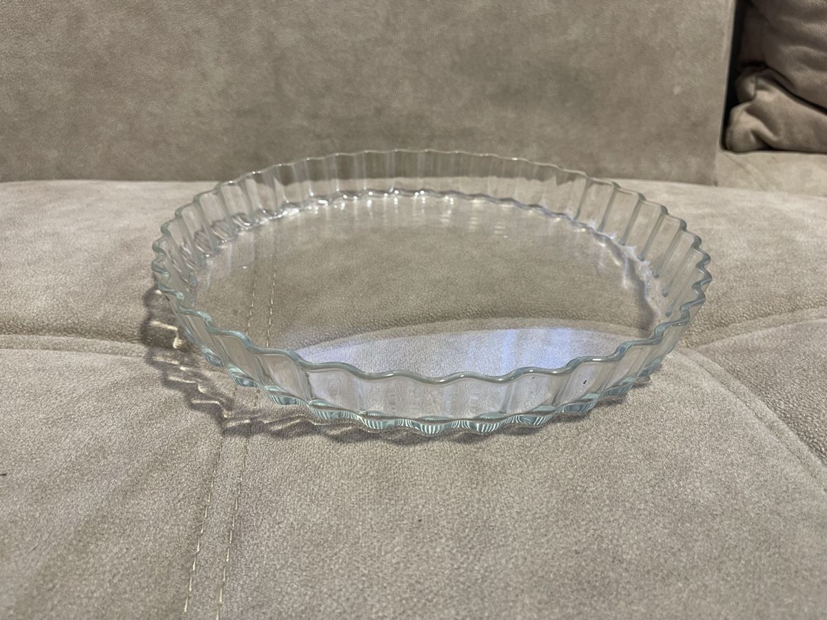 Teglie da forno: Quiche Form aus Glas, Durchmesser 30cm – Usato da Elsau venduto da isidobrany09