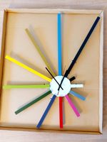 Habitat Design Uhr SPECTRUM Wanduhr Regenbogen Multicolor