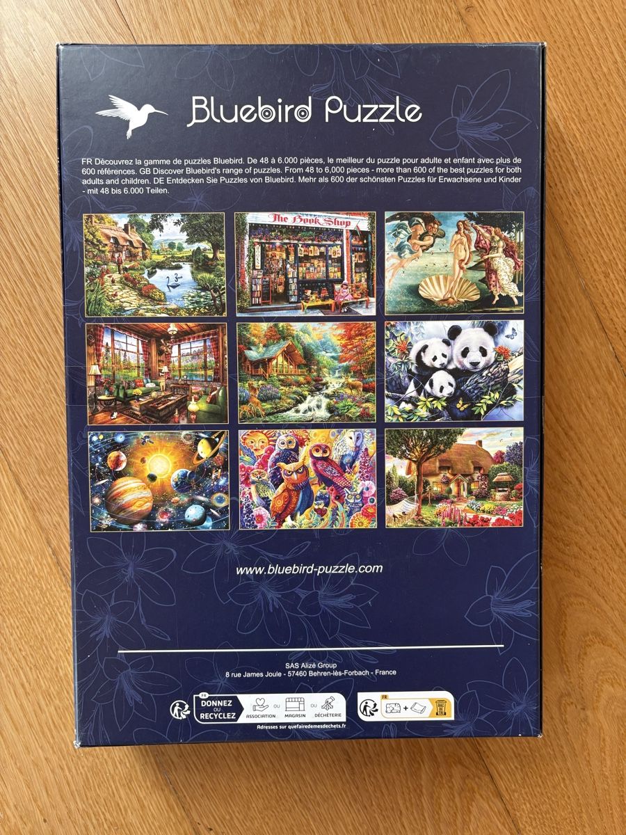 Puzzles: Bluebird Puzzle 1000 Teile - 1 Teil fehlt – Gebraucht aus Zweisimmen von Domii 1