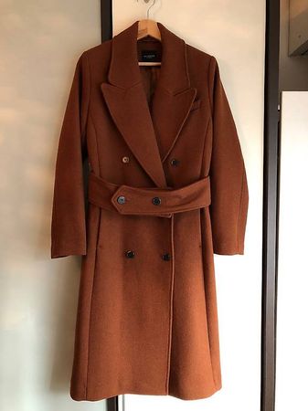 NEU - Wollmantel / klasischer Mantel SELECTED FEMME braun