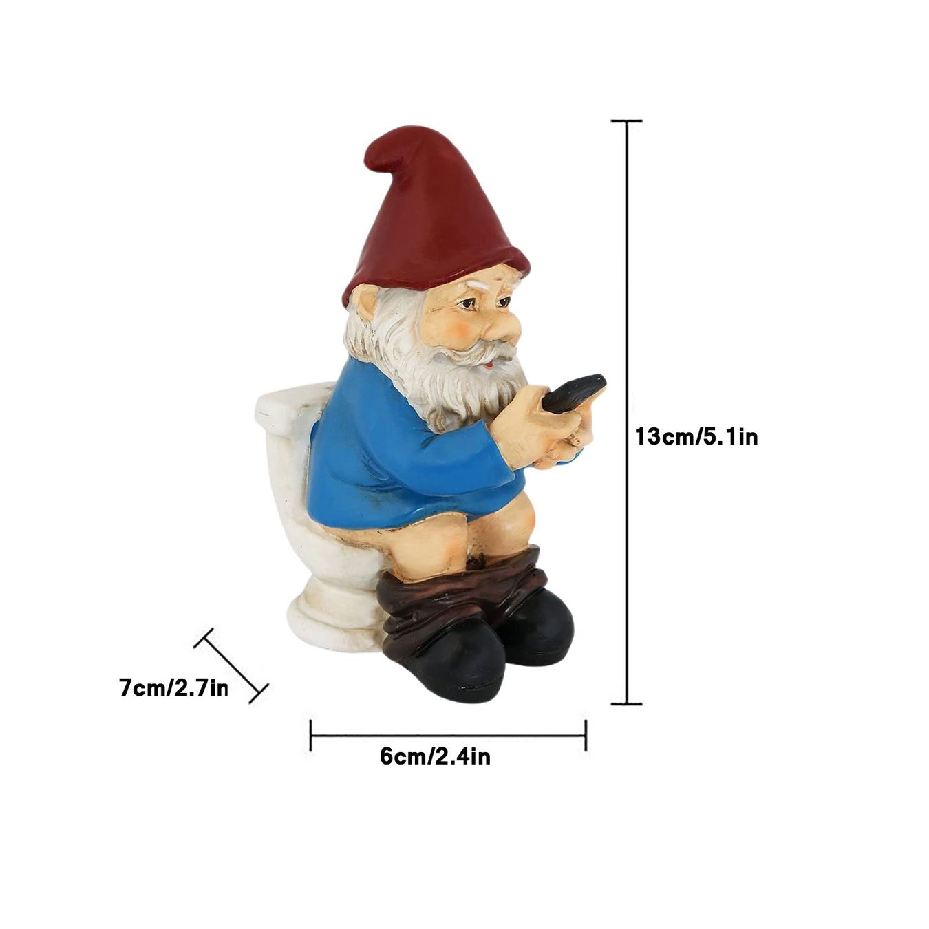 Gartenfiguren: PINKELNDER GARTENZWERG - GARTEDEKO ^ – Neu und originalverpackt aus Wittenbach von  3