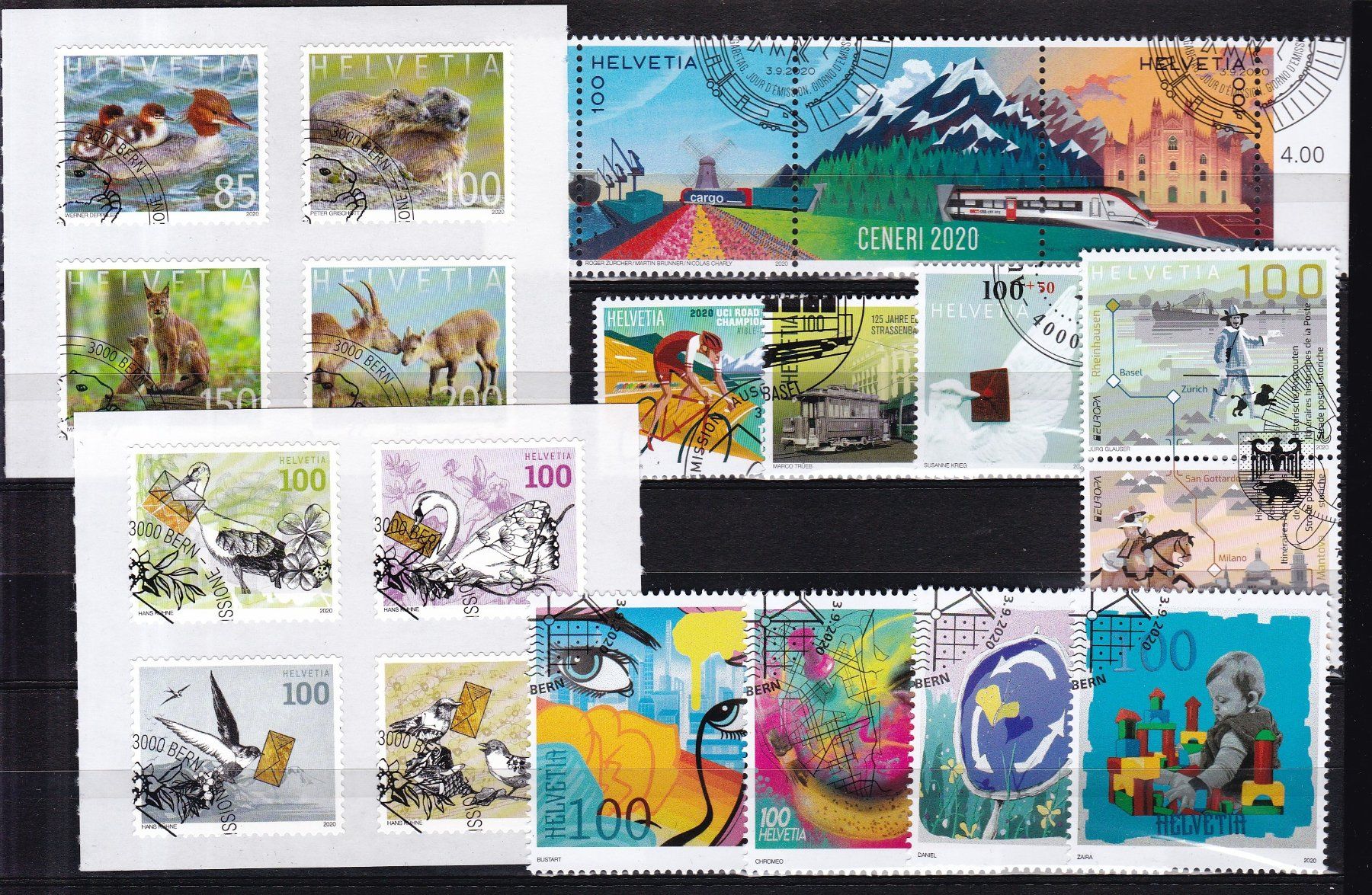 Tutti i francobolli: CH Briefmarken Lot 2020, ET – Usato da Münchwilen AG venduto da Nesar 1