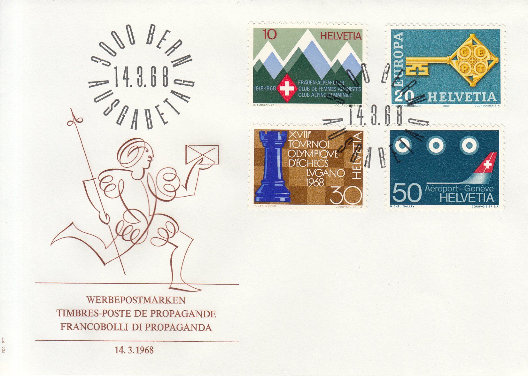 Tutti i francobolli: SBK 453 - 456 FDC – Usato da Bürglen TG venduto da StampGraf