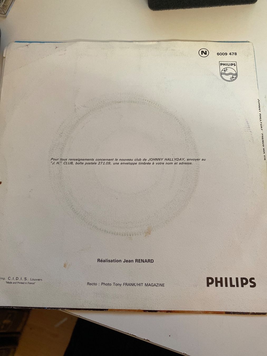 Dischi in vinile: JOHNNY HALLYDAY - PRENDS MA VIE – Usato da Le Brassus venduto da cinema13 1