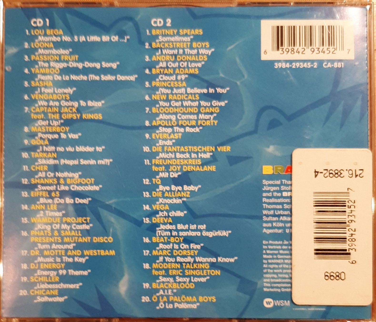 CDs: Bravo Hits 26, Doppel CD, Hit Compilation 1999, Sampler – Gebraucht aus Schönenberg TG von  1
