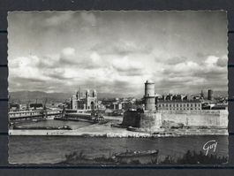 Postkarte Marseille - Le fort St. Jean et cathédrale - 1949