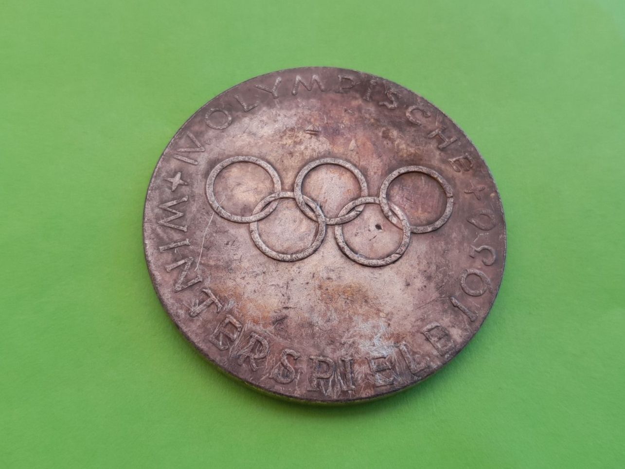 Medaglie: Medaille 1936, Olympische Winterspiele, 37mm – Usato da Aarau venduto da Reto_BA_01 1